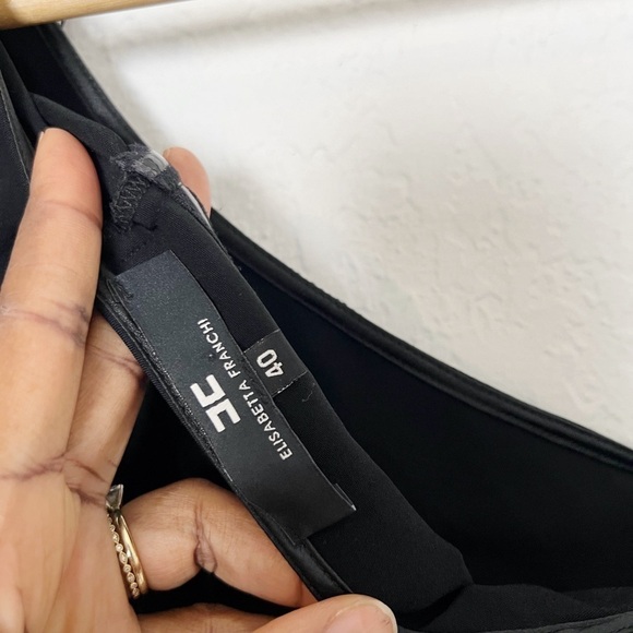 Elisabetta Franchi One Shoulder Cut-Out Mini Dress - Picture 7 of 9